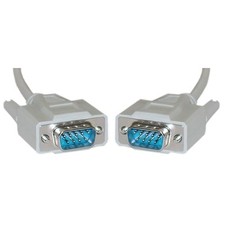CableWholesale 15 feet Serial Cable, DB9 Male to Male, 28 AWG, 9 Conductor