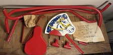 NOS /NIB Midcentury Deluxe Toy 565 Tubular Rocking Horse Wood  Metal Rocker