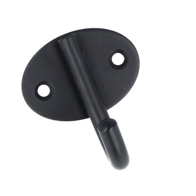 Stabiler Mantelhaken Kleiderhaken Schwarz matt Garderobenhaken Industrial Style