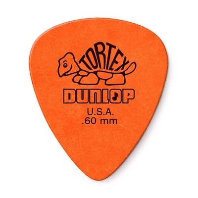 [418P060] Dunlop Tortex Standard Picks (.60mm/Orange)