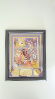 Magic Johnson Highland Mint Framed Limited Edition 537/2007 Lakers Display