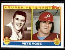 1983 Topps #101 Pete Rose Phillies Reds Baseball Card 3003I
