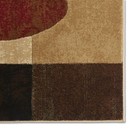 Contemporary Stripes Blocks Area Rug 3x5 Abstract Modern Circle-Actual 3'3"x4'7" — photo 2