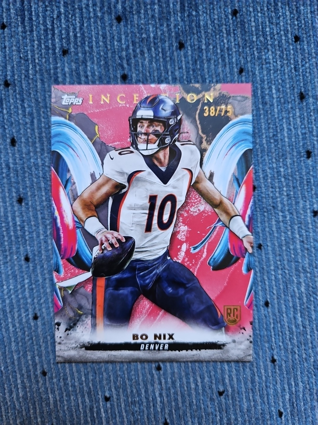 2024 Topps Inception - Bo Nix #161 Red /75 (RC)