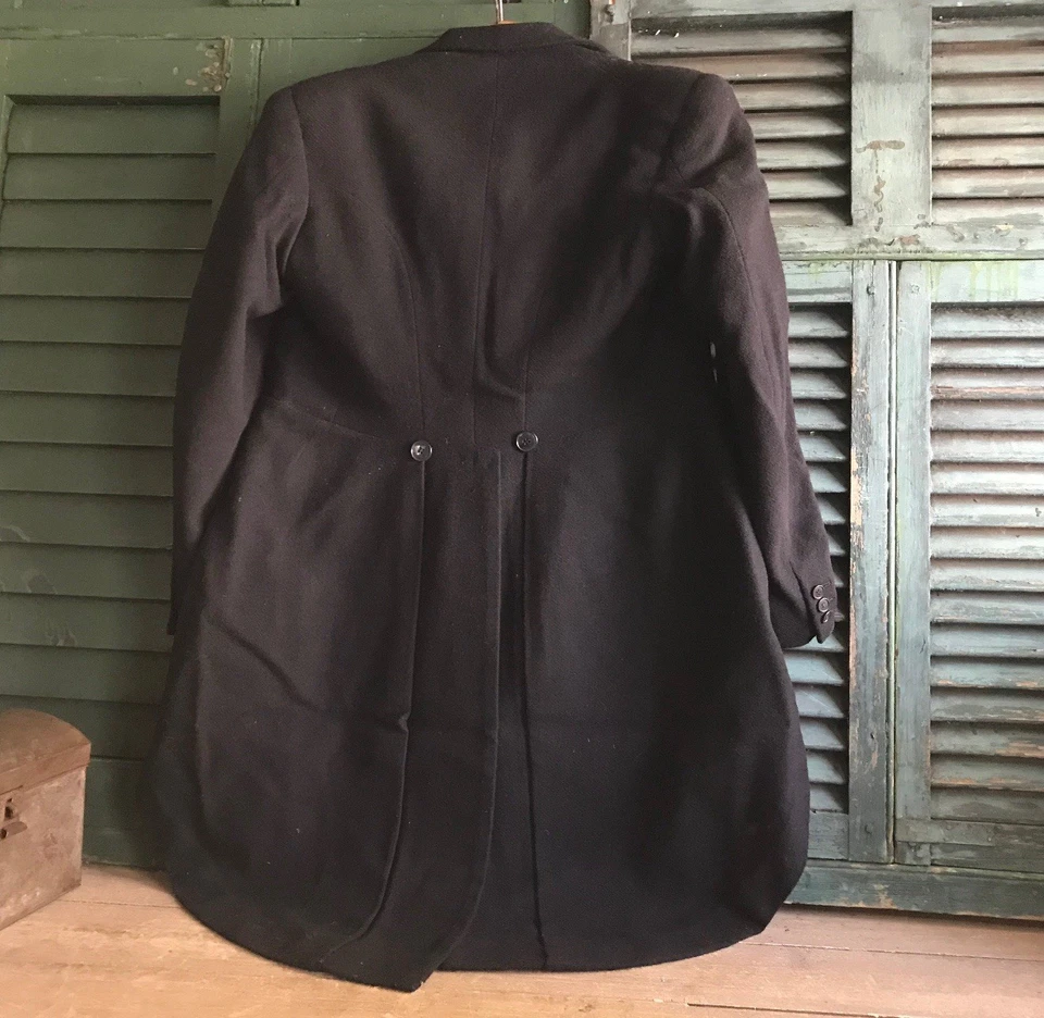 Antique French Gents Morning Suit, Wool Cashmere  1930 40 Paris Tailor D. Yvony - Image 4 of 4