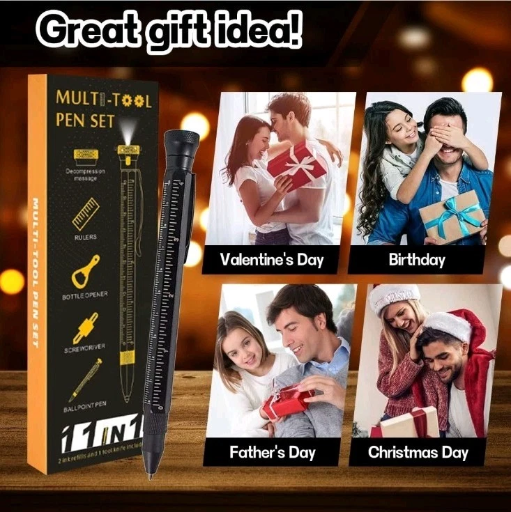 11 in 1 Multi-Tool Pen - Tools for Travel, Camping, Outdoor Activities,Office - Image 2 of 4