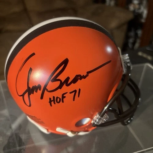 Jim Brown Autographed Mini Helmet