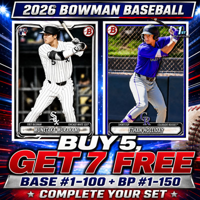 2026 Bowman Baseball Base & Prospects 1-100 BP-1-150 You Pick Complete Your Set