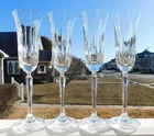 4 MIKASA INTERLUDE CHAMPAGNE FLUTES