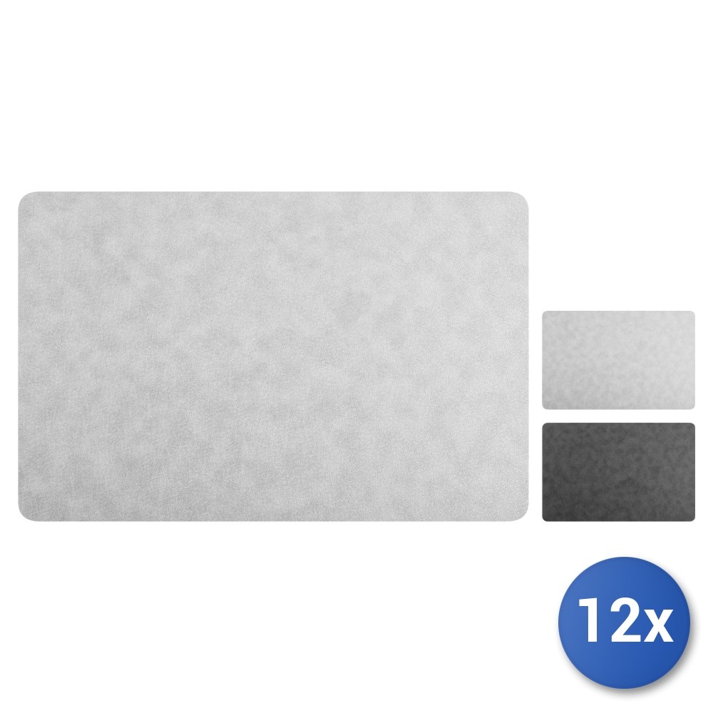 12X Vinyl Coasters With Assorted Colors 43X28 Cm, H&H