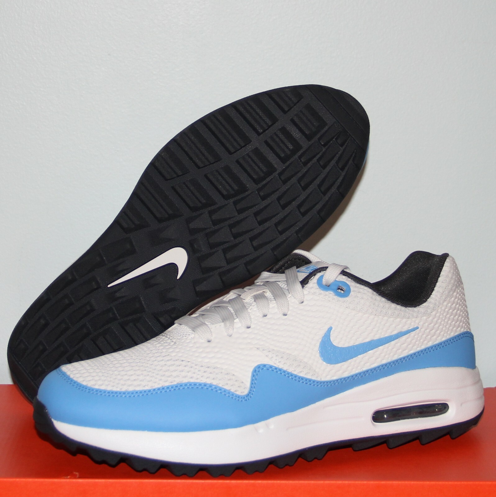 Size 9 - Nike Air Max 1 Golf White University Blue for sale online | eBay