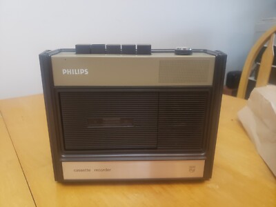 Vintage Philips Model 1320 Cassette Recorder