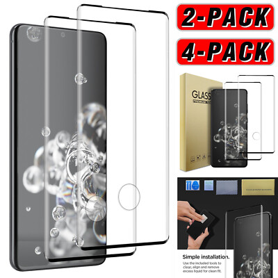 For Samsung Galaxy S20/S20+/S20 Ultra/FE Clear Tempered Glass