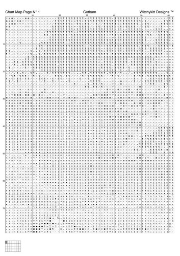 GOTHAM cross stitch pattern (punto cruz) {TV} - Photo 4/5