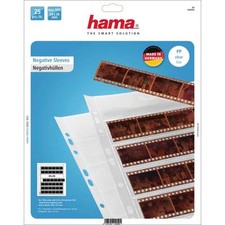 HAMA 25 POLYPROPYLENE NEGATIVE SLEEVES 7 STRIPS OF 6 NEGATIVES 24X36MM 2050