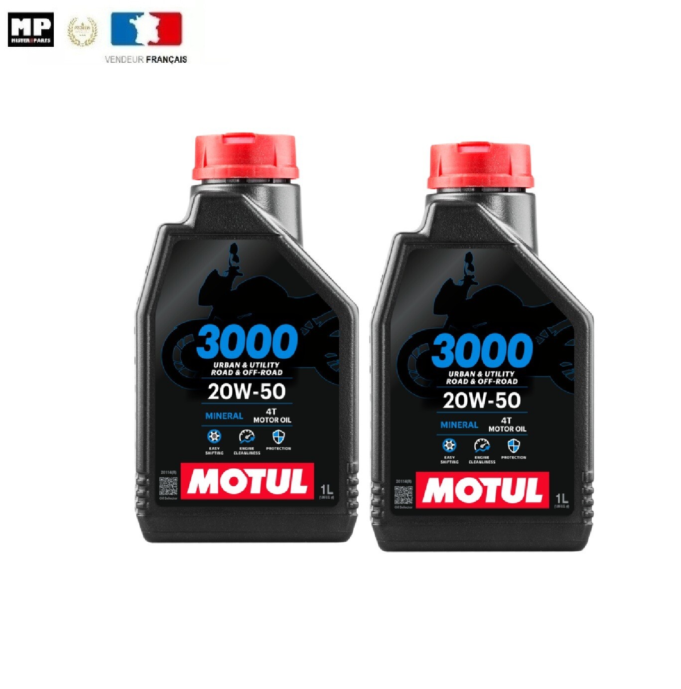 Huile moto Motul 3000 20W50 minérale contre les fuites et la surconsommation de fluide