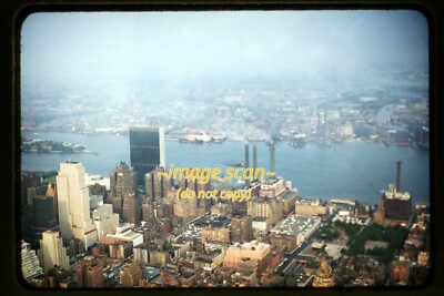 View over New York City NYC in 1959, Kodachrome  Slide s4a