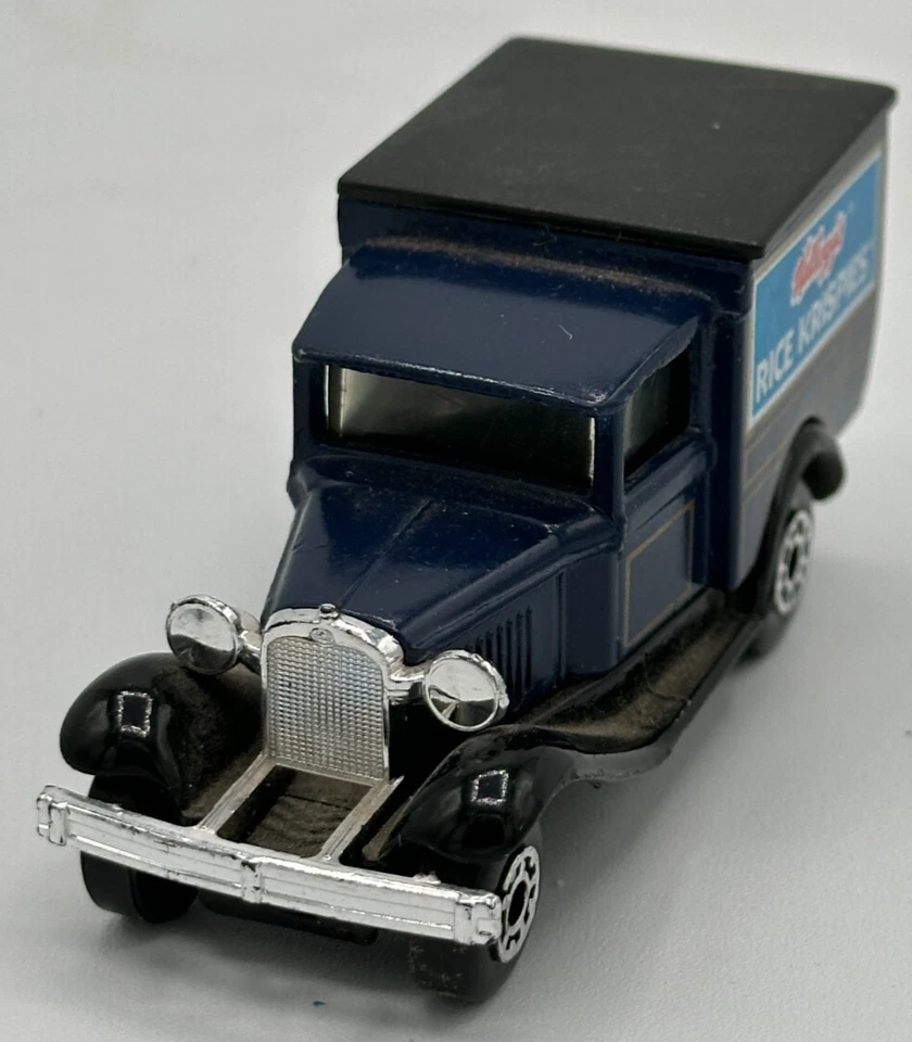 Ford Matchbox Model A Kelloggs Rice Krispies Blue Delivery Truck 1:64 1979 VTG - Image 2 of 4