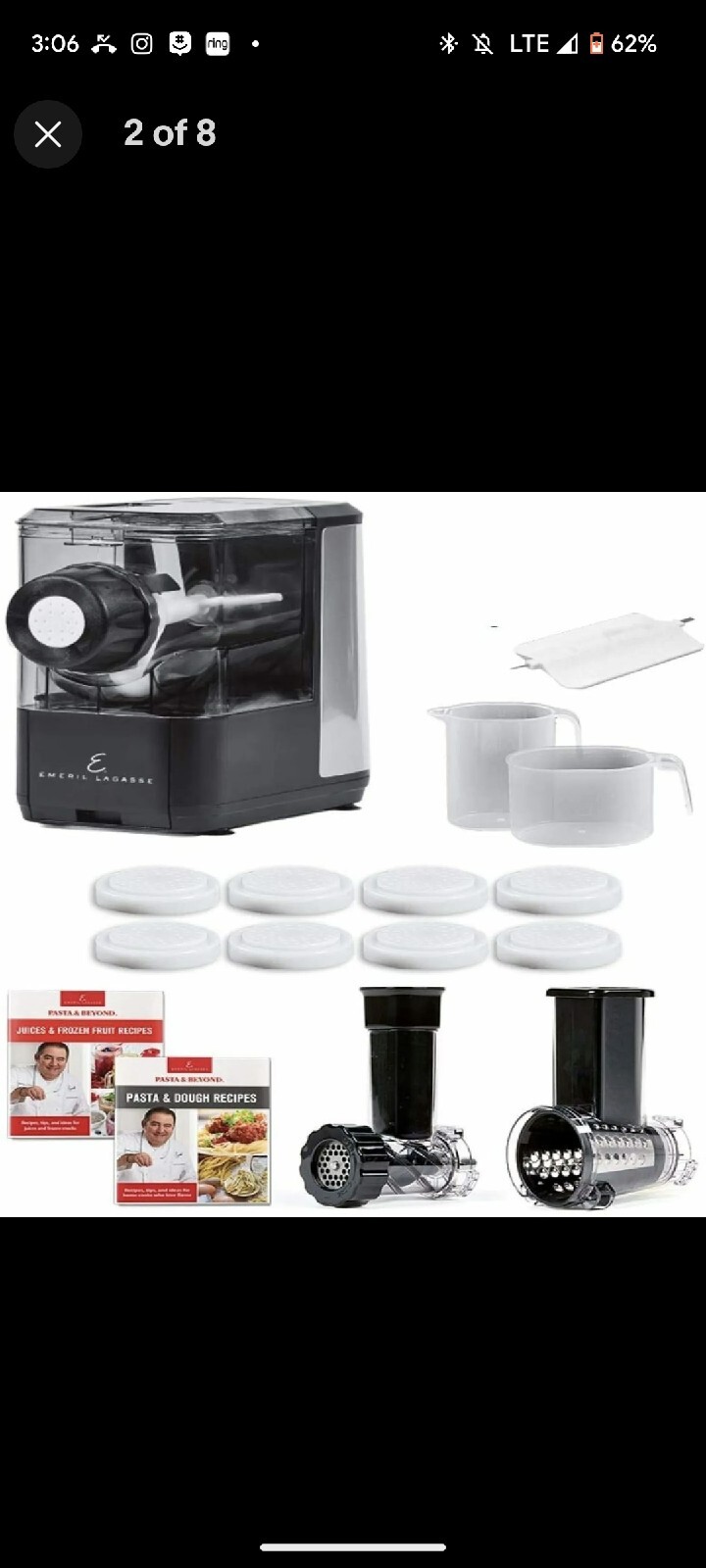 Emeril Lagasse Automatic Pasta & Beyond 4In1 Pasta Maker/Extruder