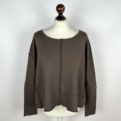 Damen Grizas Avantgarde dekonstruierter Lagenlook Sweatshirt Pullover Gr.S/M