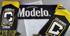 MODELO BEER COLUMBUS SOCCER CREW RUFFNECK SCARVES WINTER SCARF BLACK YELLOW NEW