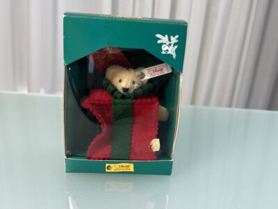 Steiff Tier Teddy Bär 670558 Weihnachtsbaum Ornament 10 cm. Top Zustand  