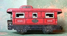 MARX Streamlined Caboose  NEW YORK CENTRAL  4-Wheels Rd 556 - O-27