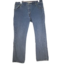 Levi's 550 Mens Jeans 32 X 31 Blue Denim Mid-Rise Classic Relaxed Bootcut M1821