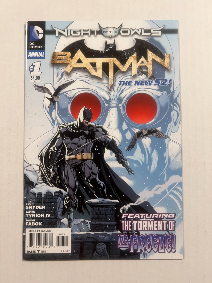 BATMAN ANNUAL #1 NEW ORIGIN OF MR FREEZE NEW 52 JASON FABOK COVER