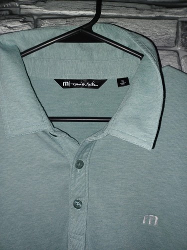 Polo Travis Mathew uomo adulto taglia XL Pima lusso golf verde misto cotone shor - Foto 2 di 10