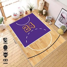Realistic Basketball Court Rug, Game Rug, Children Play Time, Nursery Room, Baby