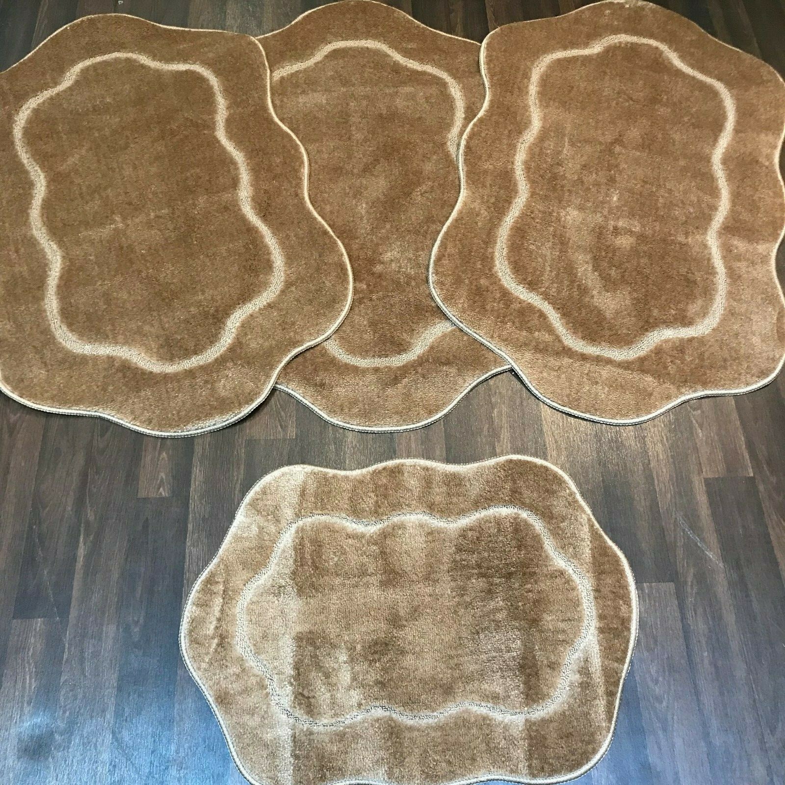 ROMANY GYPSY WASHABLES SET OF TOURER SIZE 67X110CM MATS/RUGS LIGHT BROWN eBay