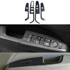 Carbon Fiber Color Door Window Lift Panel Cover for Hyundai Elantra 2017-2020