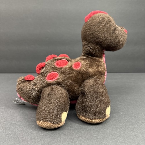 Ganz Webkinz HM338 COCOA DINOSAUR 8" Plush Stuffed Toy No Code Brown Pink Red - Picture 4 of 13