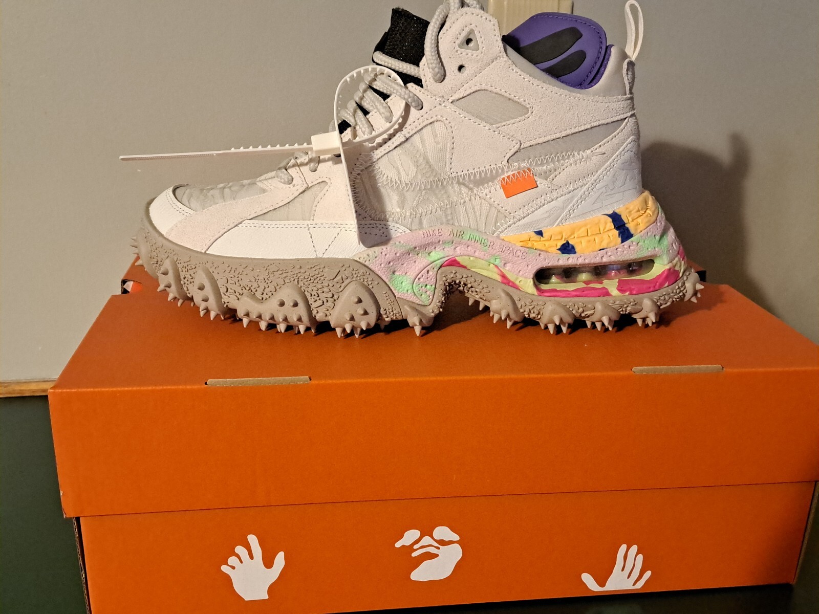 OFF WHITE X NIKE Lotto Nike x OFF bianche Terra Forma taglia 12