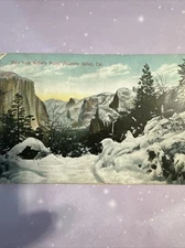 Antique Postcard Yosemite California Valley View from Artists Point c. 1910