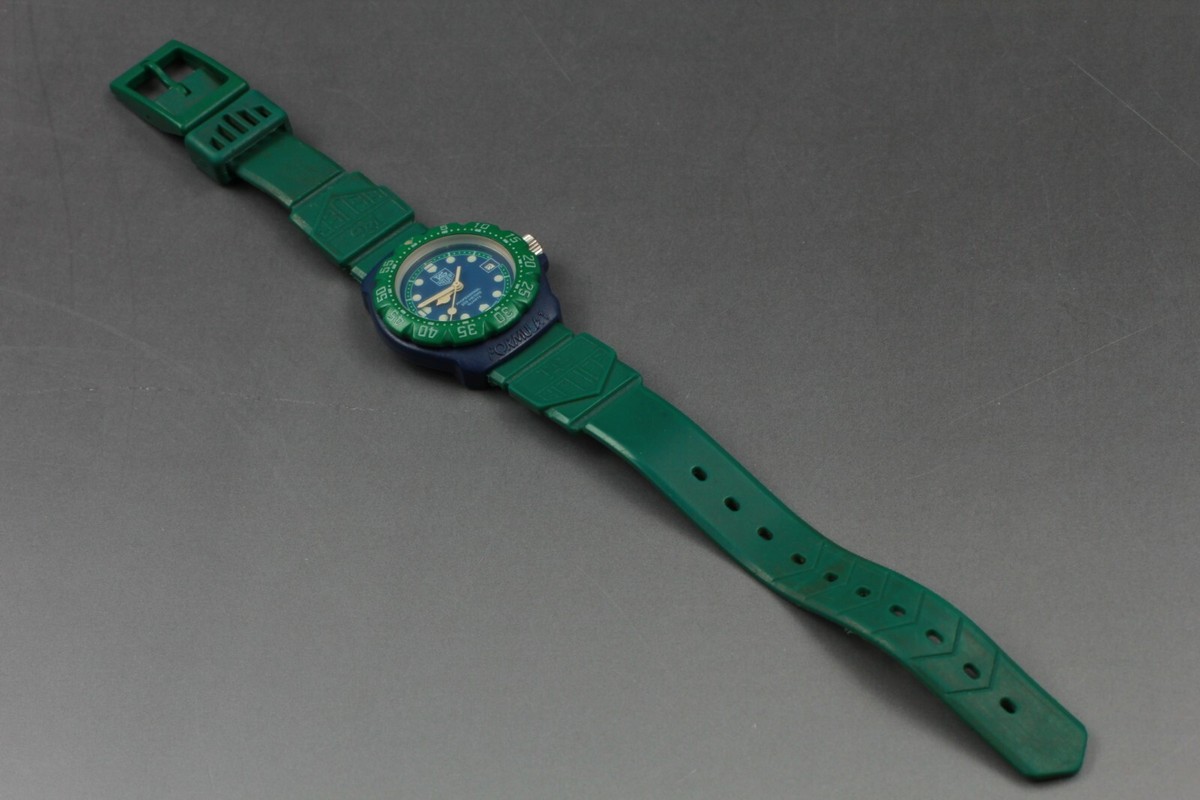 NEAR MINT] Vintage Tag Heuer Formula 1 362.508 Blue Green Qz