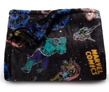 Retro Marvel Comics Soft Plush Throw Blanket 5' x 6 ft - The Big One - New