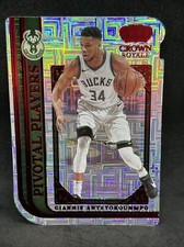Giannis Antetokounmpo 2021-22 Crown Royale PIVOTAL PLAYERS TMALL ASIA RED  #1