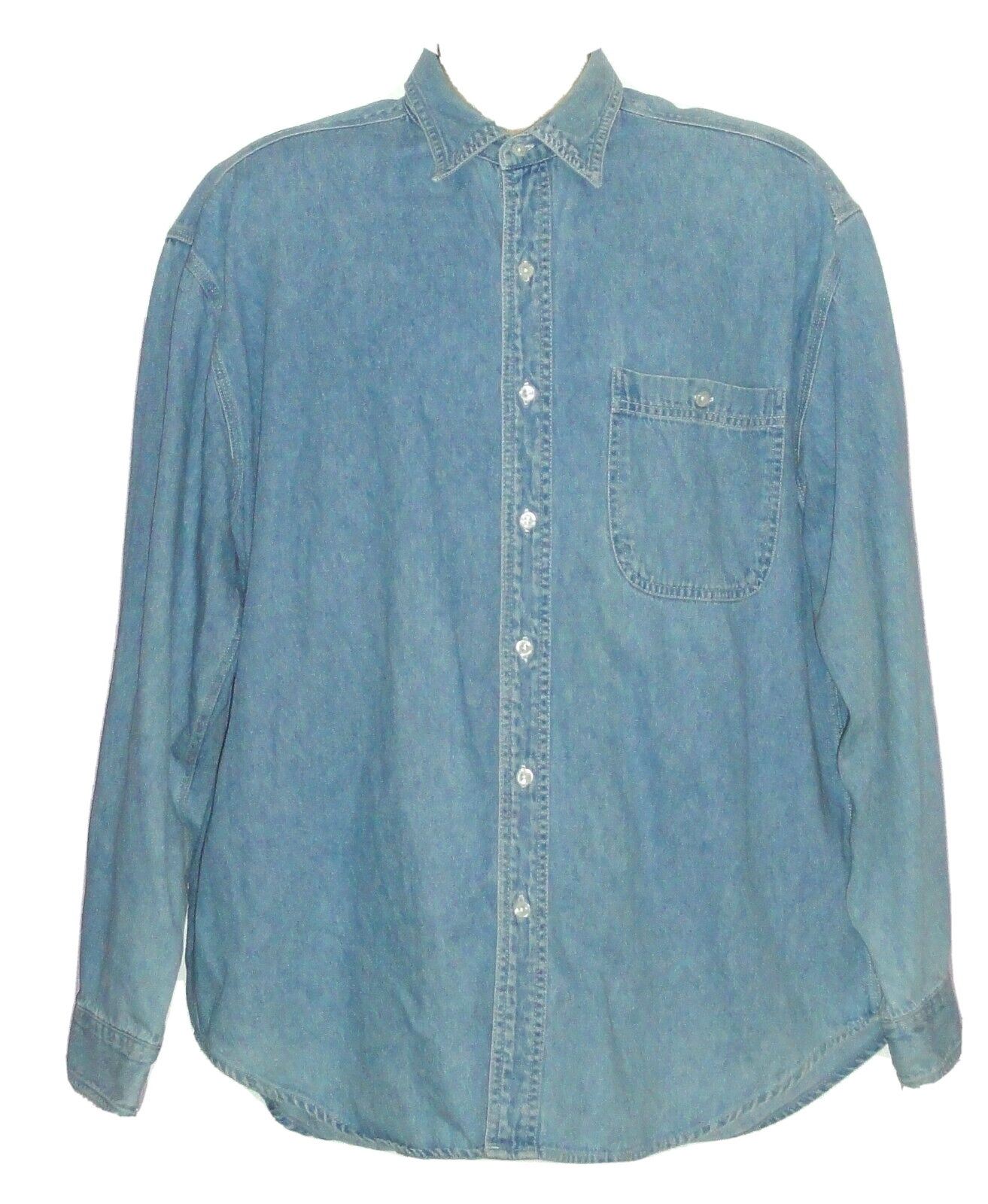Vintage The Disney Store Men's Button Up Denim Mickey… Gem