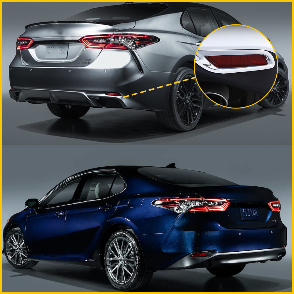 PGONE 3D Optic Red Lens Full LED Bumper Reflector Lights Tail Brake Rear Fog and