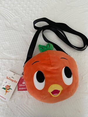 2022 Disney Parks Orange Bird Plush Crossbody Bag Harveys NWT