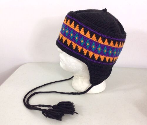 Boho Crochet Hippie Hat Beanie Mens Large