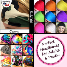 Camouflage Pattern Headband Hair Band Sports Gym Stylish Army Fashionable Camo 