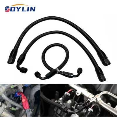 AN4 AN6 AN8 AN10 Nylon Braided CPE Fuel Hose Oil Fuel Gas Line with CPE Fitting