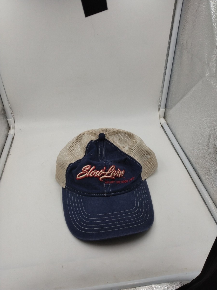 Hat Says Slow Livin' Enjoy The Good Life Snapback Vented View 5