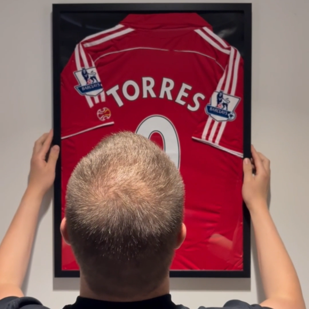 Liverpool Fernando Torres Jersey Framed, Fernando Torres Shirt