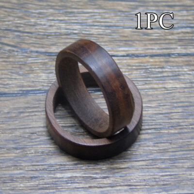 Men Jewelry Finger Ring Craft Ebony Ring Gift Natural Wood Ring Wooden Party  