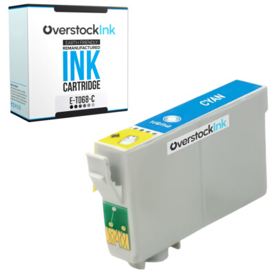 1-Pack Compatible OSI Epson 68 Cyan Ink Cartridge for Stylus C120 Workforce 30