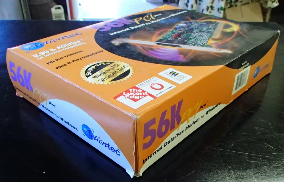 ACTIONTEC - V.90 & K56FLEX COMPATIBLE 56K PCI PRO PC156019-01 PM560LH - Image 4 of 4